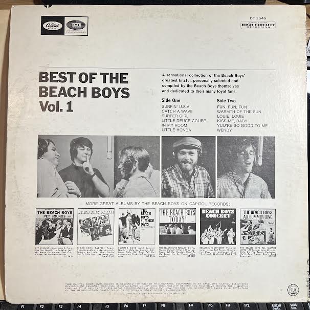 Best Of The Beach Boys - Vol. 1 (VINYL) | Excellent (EX) Excellent (EX) Get Cheap Vinyl