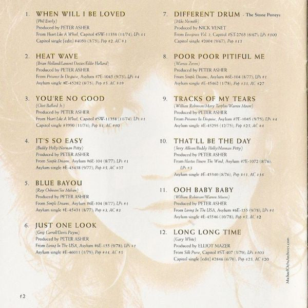 The Very Best Of Linda Ronstadt (CD) | Excellent (EX) Near Mint (NM) Get Cheap Vinyl