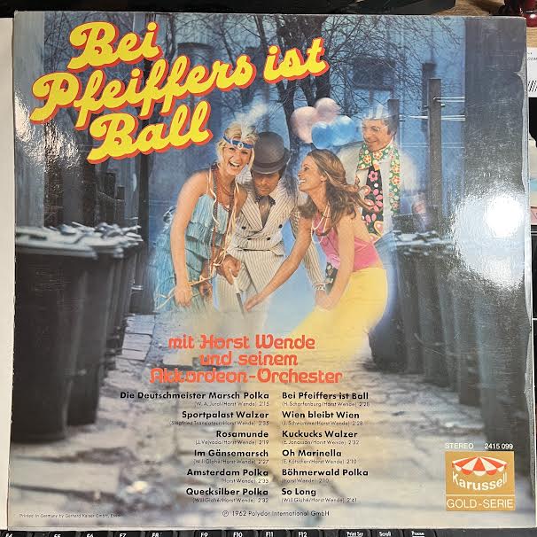 Bei Pfeiffers Ist Ball (VINYL) *GERMAN* | Near Mint- (NM-) Near Mint (NM or M-) Get Cheap Vinyl