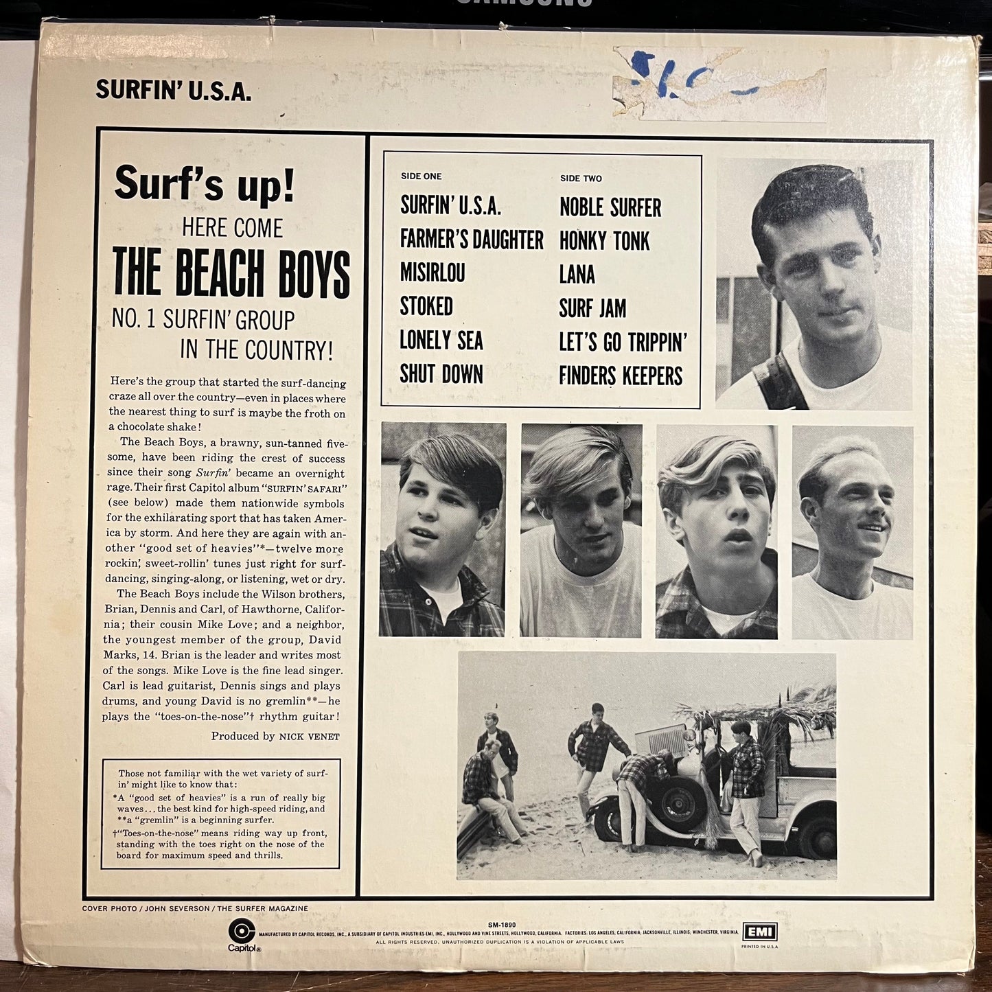 Surfin' USA (VINYL) | Near Mint- (NM-) Very Good Plus (VG+) Get Cheap Vinyl