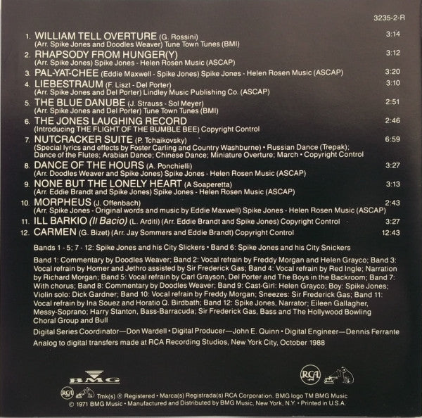 Spike Jones Is Murdering The Classics (cd) | Near Mint (NM) Near Mint- (NM-) Get Cheap Vinyl