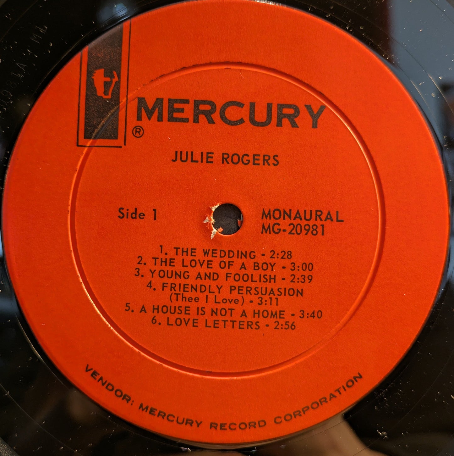 Julie Rogers (VINYL) | Near Mint (NM) Near Mint (NM) Get Cheap Vinyl