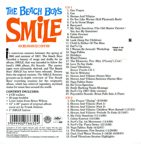 Smile Sessions (2XCD BOX) | Near Mint (NM) Near Mint (NM) Get Cheap Vinyl