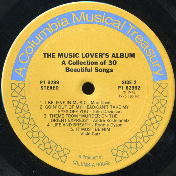 The Music Lover's Album (A Collection Of 30 Beautiful Songs) | Near Mint (NM) Near Mint (NM) Get Cheap Vinyl