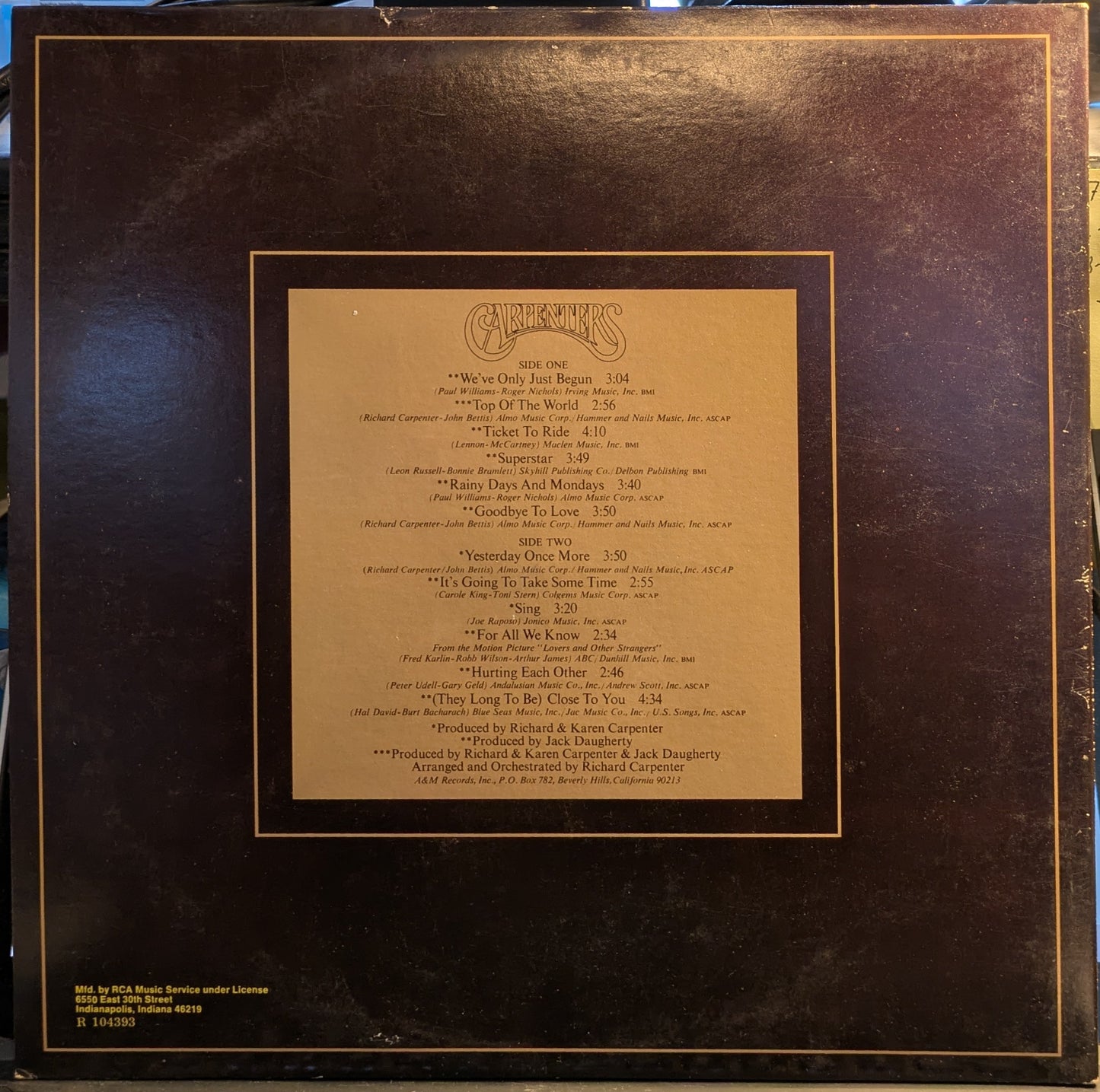 The Singles 1969-1973 (VINYL) | Near Mint (NM) Excellent (EX) Get Cheap Vinyl