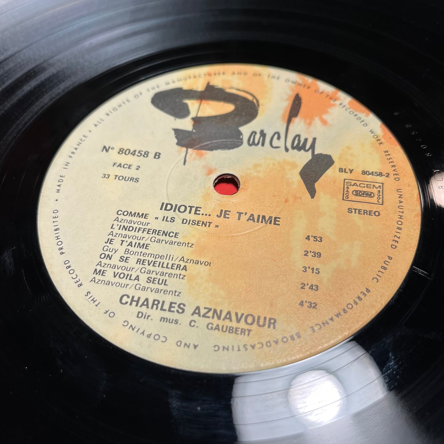 Idiote Je T'Aime... *FRANCE* | Near Mint (NM) Excellent (EX) Get Cheap Vinyl