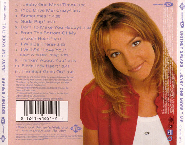 ...Baby One More Time (CD) | Near Mint (NM) Near Mint (NM) Get Cheap Vinyl