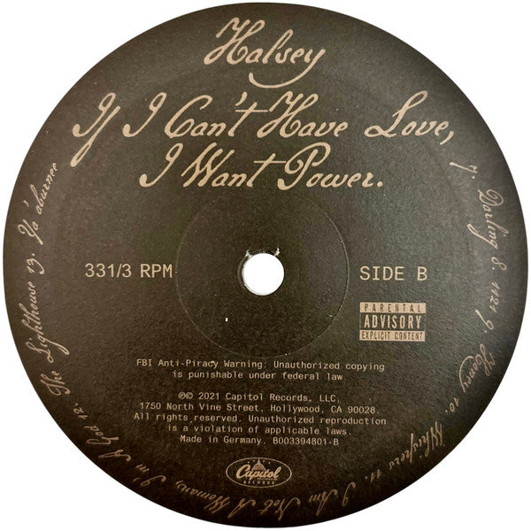 If I Can't Have Love, I Want Power (TARGET WHITE VINYL) | Near Mint (NM or M-) Near Mint (NM or M-) Get Cheap Vinyl
