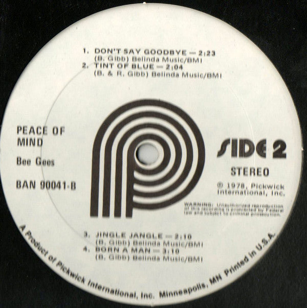 Peace Of Mind | Near Mint (NM) Excellent (EX) Get Cheap Vinyl
