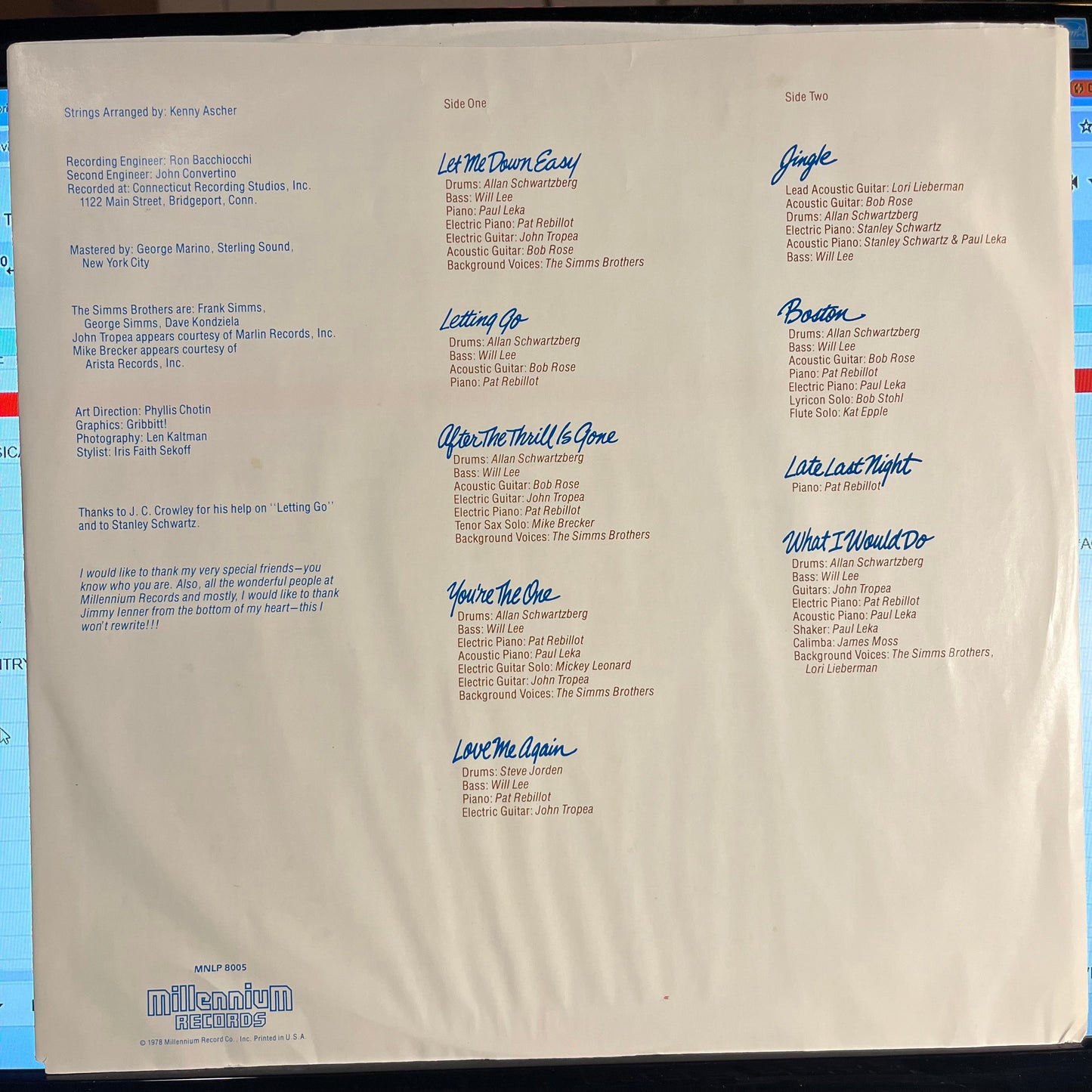 Letting Go | Near Mint (NM) Excellent (EX) Get Cheap Vinyl