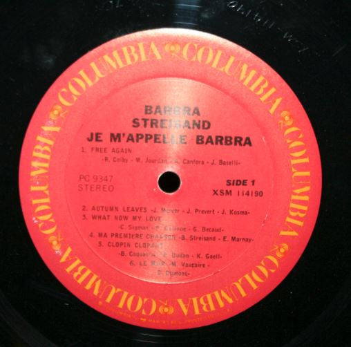 Je M'appelle Barbra *REISSUE* | Near Mint (NM) Excellent (EX) Get Cheap Vinyl