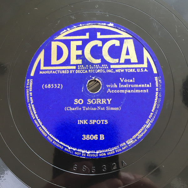 I'm Still Without A Sweetheart / So Sorry | Very Good Plus (VG+) Generic Get Cheap Vinyl