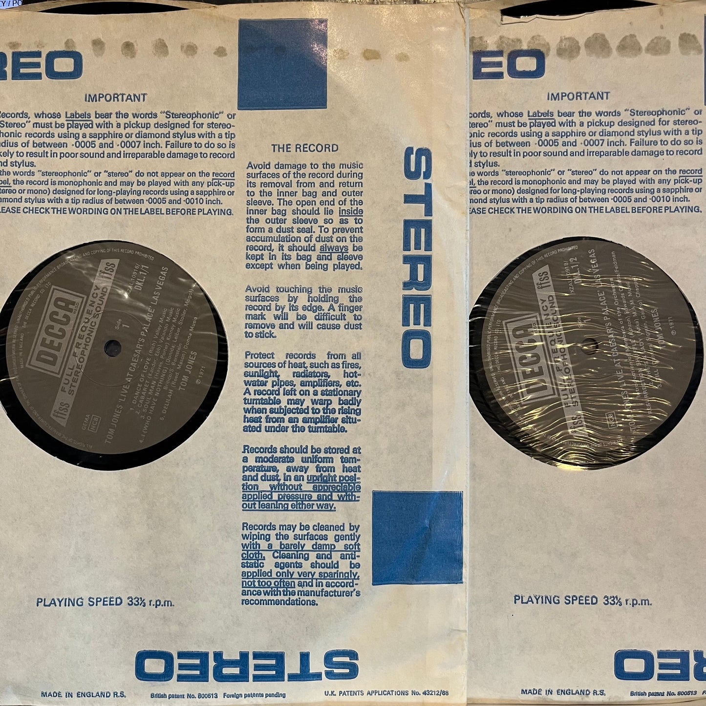 Live At Caesar's Palace Las Vegas *UK* | Very Good Plus (VG+) Excellent (EX) Get Cheap Vinyl