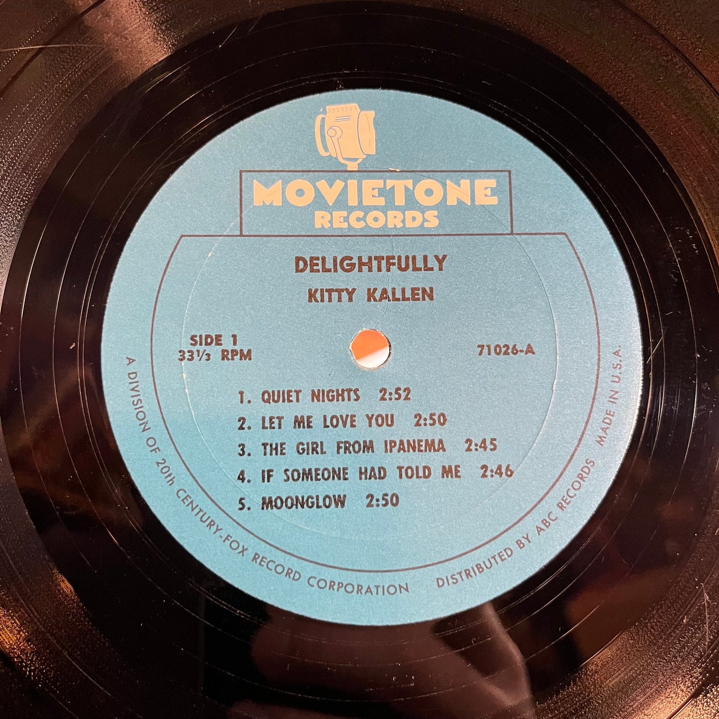Delightfully Kitty Kallen (VINYL) | Very Good Plus (VG+) Very Good Plus Plus (VG++) Get Cheap Vinyl