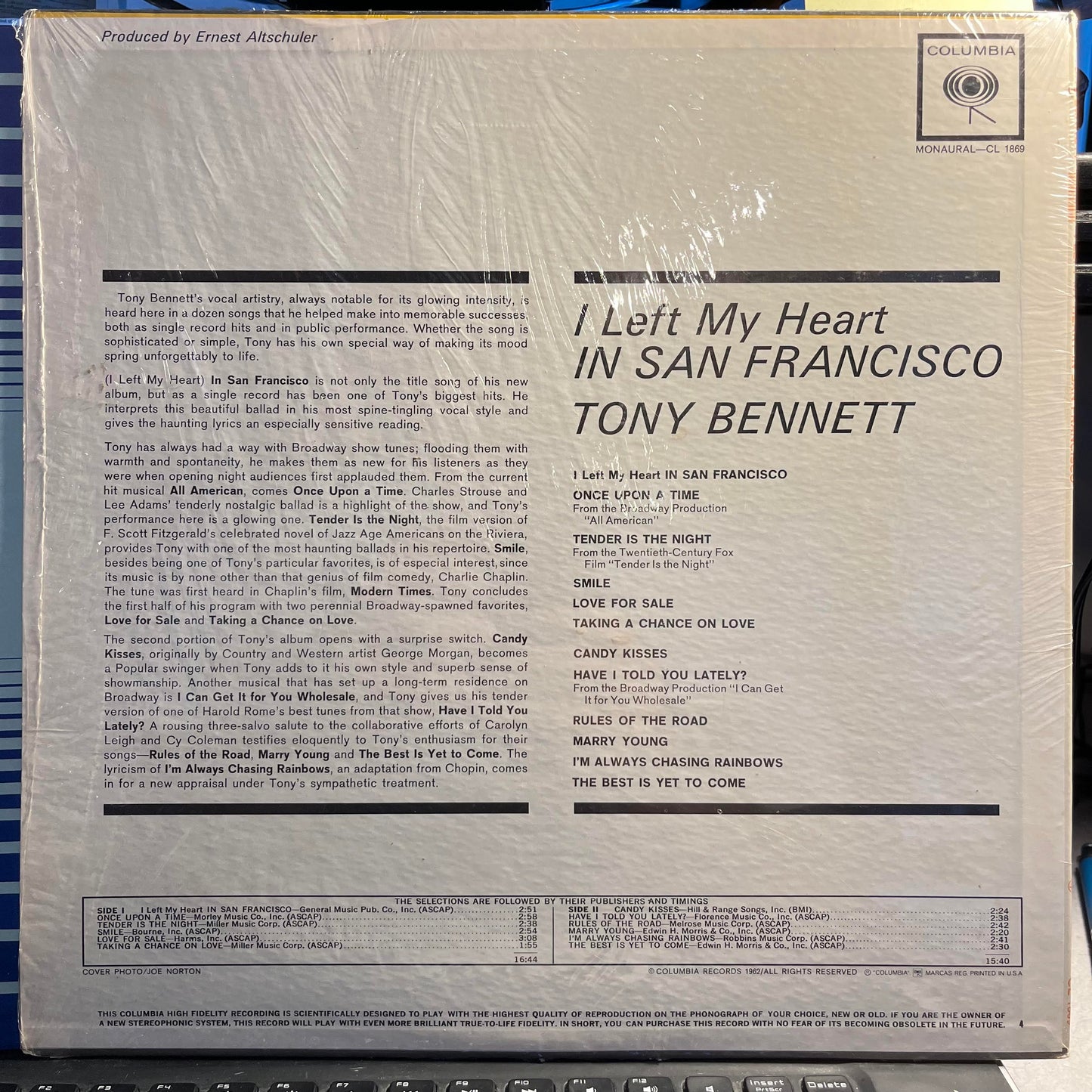I Left My Heart In San Francisco *SHRINK/MONO/2EYE* | Very Good Plus (VG+) Near Mint (NM) Get Cheap Vinyl