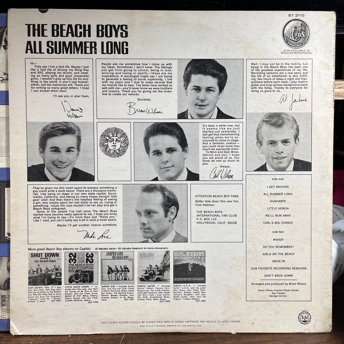 All Summer Long (VINYL) | Very Good (VG) Very Good Plus (VG+) Get Cheap Vinyl