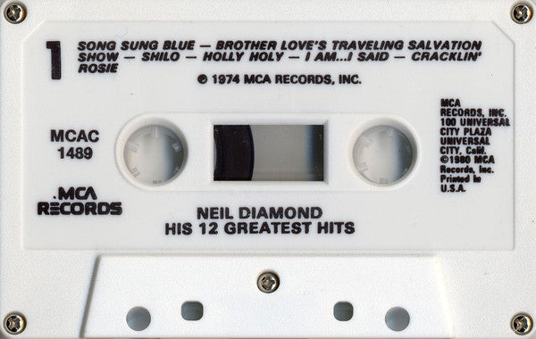 His 12 Greatest Hits (CASSETTE) | Mint (M) Mint (M) Get Cheap Vinyl