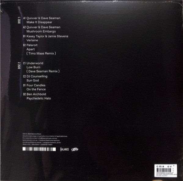 Balance Pres. Dave Seaman & Quivver | Mint (M) Mint (M) Get Cheap Vinyl