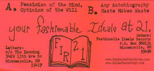 Pessimism Of The Mind, Optimism Of The Will (VINYL 7") | Mint (M) Mint (M) Get Cheap Vinyl