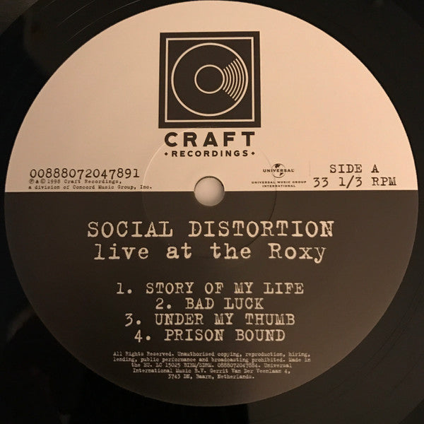 Live At The Roxy | Mint (M) Mint (M) Get Cheap Vinyl