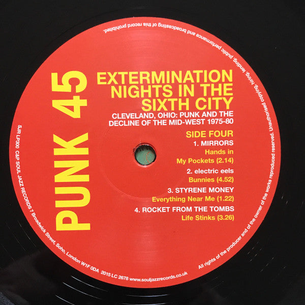 Punk 45: Extermination Nights In The Sixth City! Cleveland, Ohio : Punk And The Decline Of The Mid West 1975 - 82 | Mint (M) Mint (M) Get Cheap Vinyl