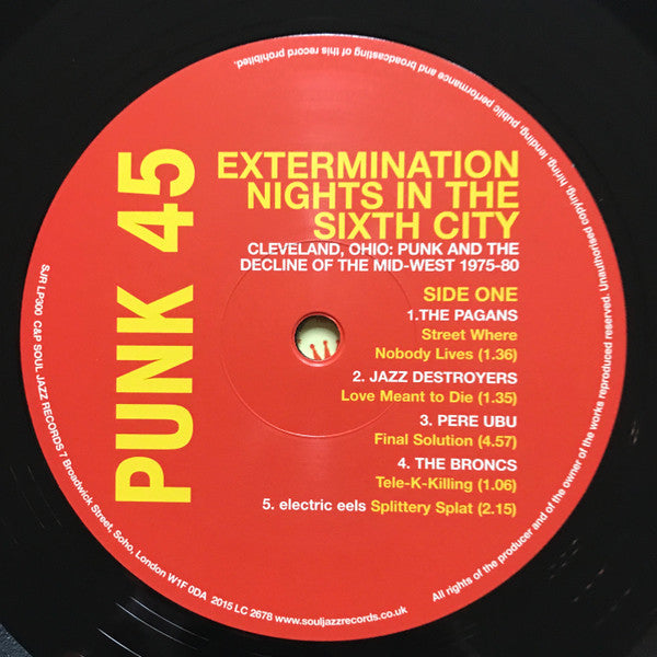 Punk 45: Extermination Nights In The Sixth City! Cleveland, Ohio : Punk And The Decline Of The Mid West 1975 - 82 | Mint (M) Mint (M) Get Cheap Vinyl