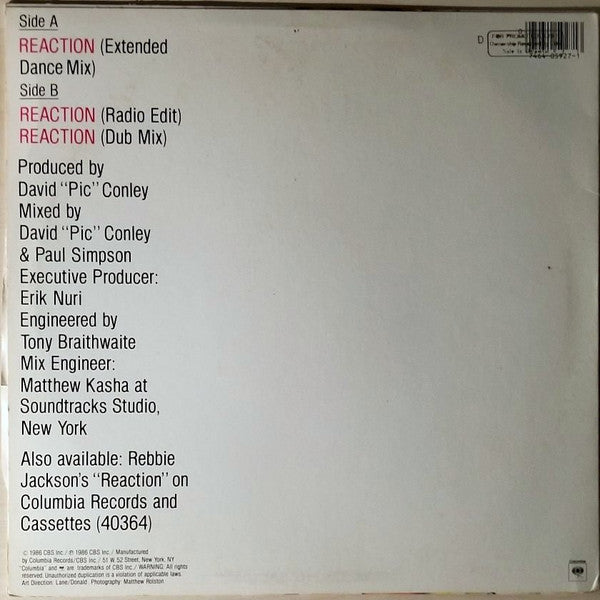 Reaction | Near Mint (NM) Near Mint (NM) Get Cheap Vinyl