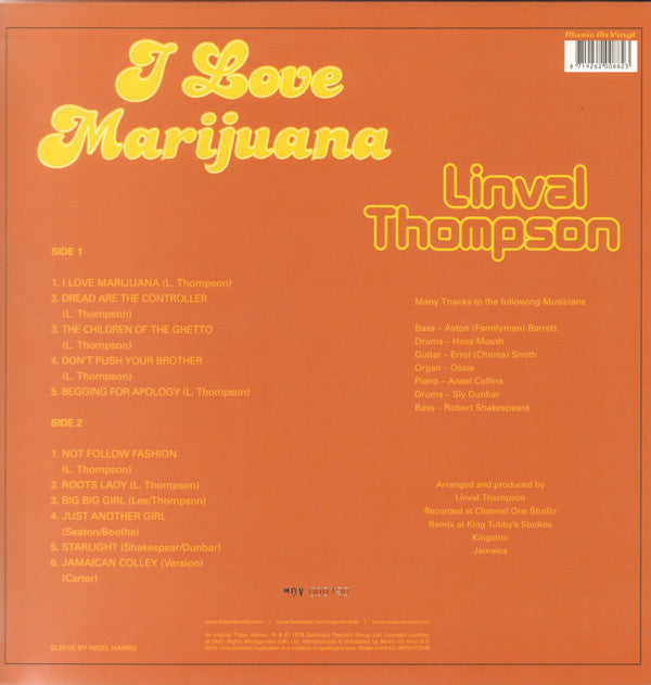 I Love Marijuana | Mint (M) Mint (M) Get Cheap Vinyl