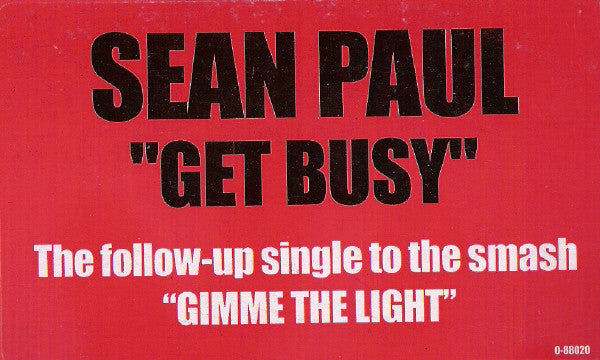 Get Busy (VINYL) | Excellent (EX) Near Mint (NM or M-) Get Cheap Vinyl