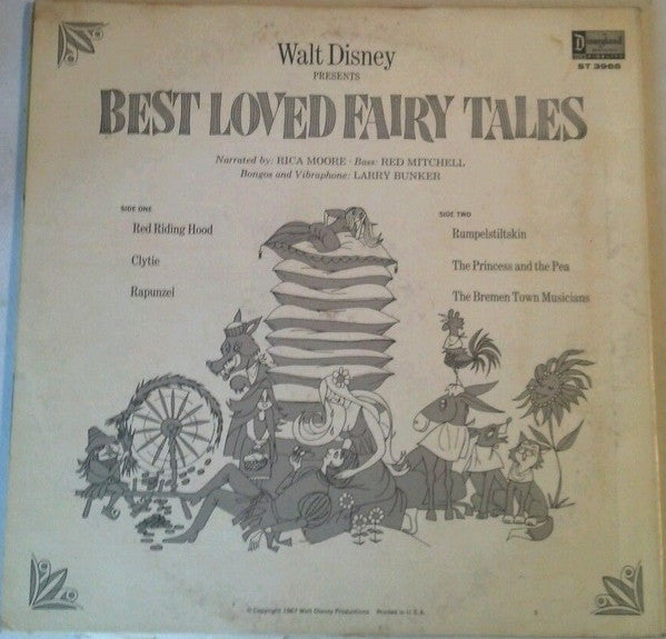 Walt Disney Presents Best Loved Fairy Tales | Very Good (VG) Very Good Plus (VG+) Get Cheap Vinyl