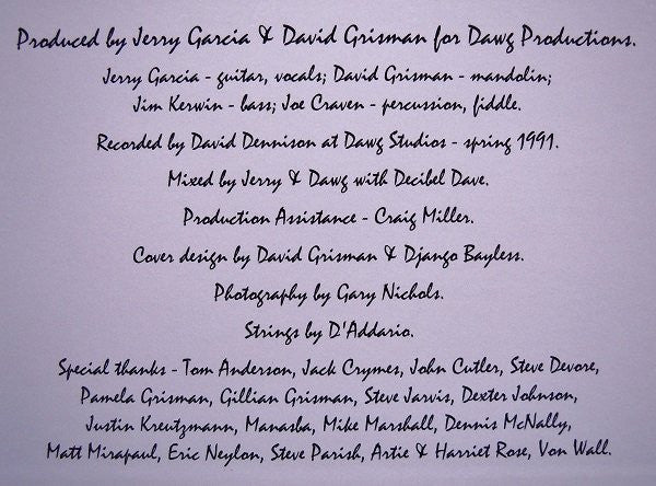 Jerry Garcia / David Grisman | Mint (M) Mint (M) Get Cheap Vinyl