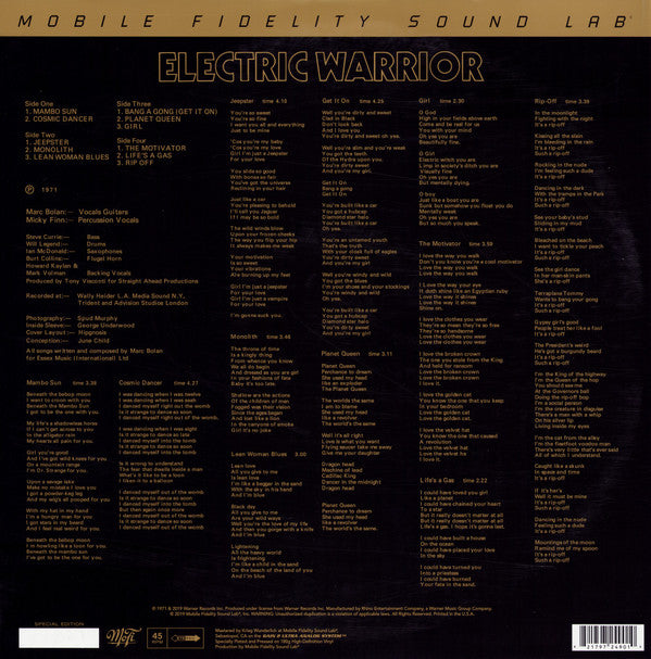T. Rex Electric Warrior 2xLP Mint (M) Mint (M) Get Cheap Vinyl