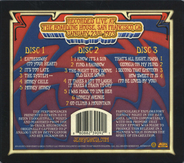 GarciaLive Volume 12 (January 23rd, 1973 The Boarding House) (CD) | Mint (M) Mint (M) Get Cheap Vinyl