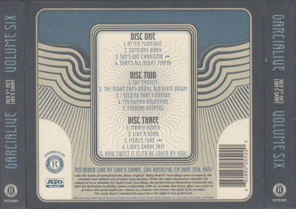 GarciaLive Volume Six (July 5th 1973, Lion's Share) (CD) | Mint (M) Mint (M) Get Cheap Vinyl
