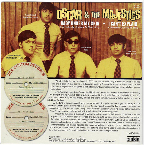 Baby Under My Skin / I Can't Explain (7" VINYL) | Mint (M) Mint (M) Get Cheap Vinyl