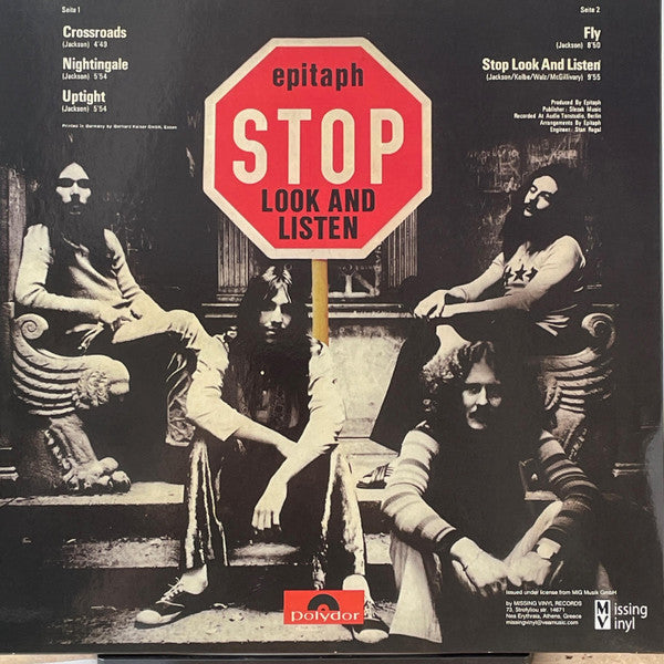 Stop Look And Listen (VINYL) | Mint (M) Mint (M) Get Cheap Vinyl