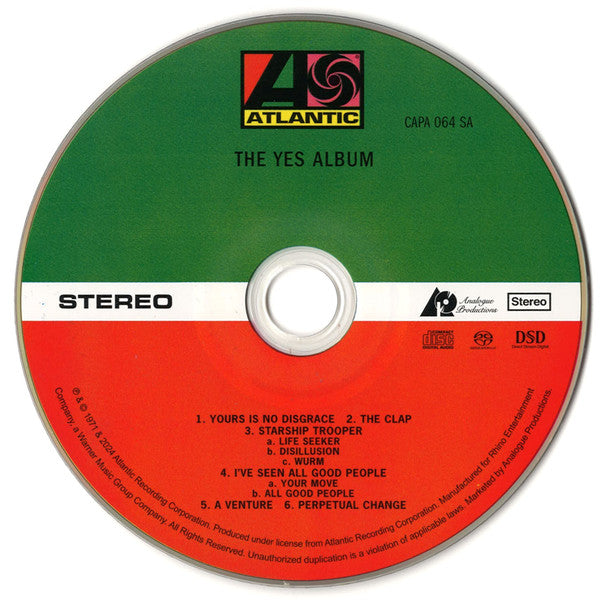 The Yes Album (SACD) | Mint (M) Mint (M) Get Cheap Vinyl