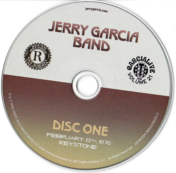 Garcia Live Volume 21 (February 13th, 1976 Keystone, Berkeley CA) *CD* | Mint (M) Mint (M) Get Cheap Vinyl