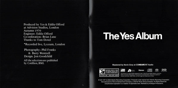 The Yes Album (SACD) | Mint (M) Mint (M) Get Cheap Vinyl