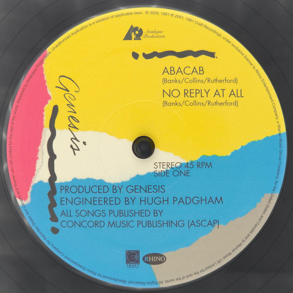 Abacab (2xVINYL 45RPM) | Mint (M) Mint (M) Get Cheap Vinyl