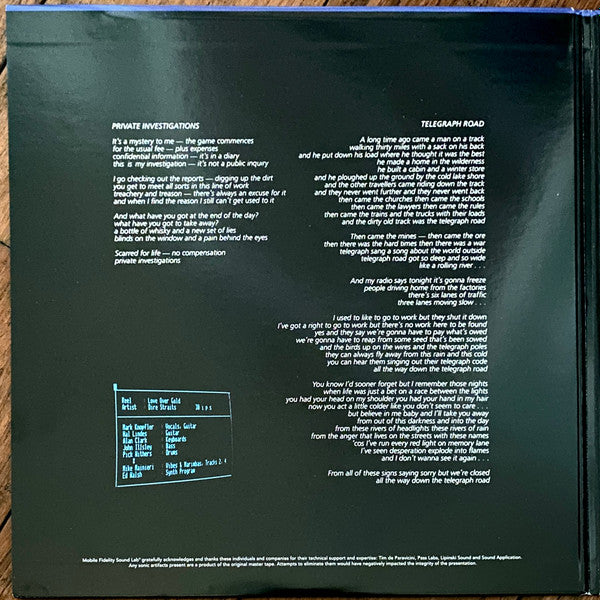 Love Over Gold *MFSL* | Mint (M) Mint (M) Get Cheap Vinyl