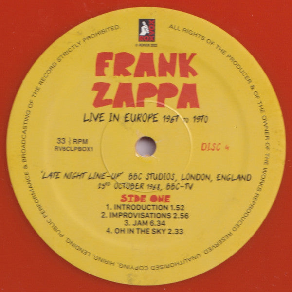 Live In Europe 1967 To 1970 (6XLP BOX* | Mint (M) Mint (M) Get Cheap Vinyl