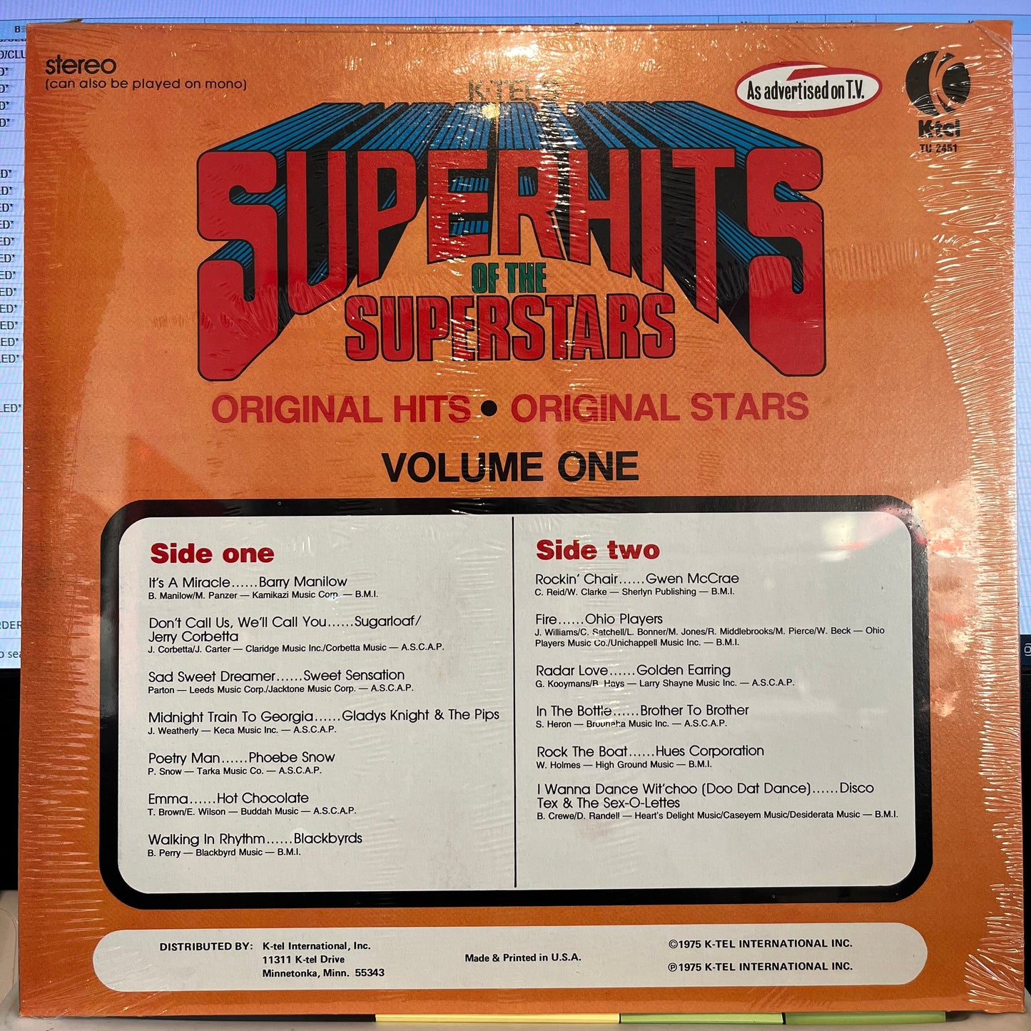 Superhits Of The Superstars Volume One *SEALED* | Mint (M) Mint (M) Get Cheap Vinyl