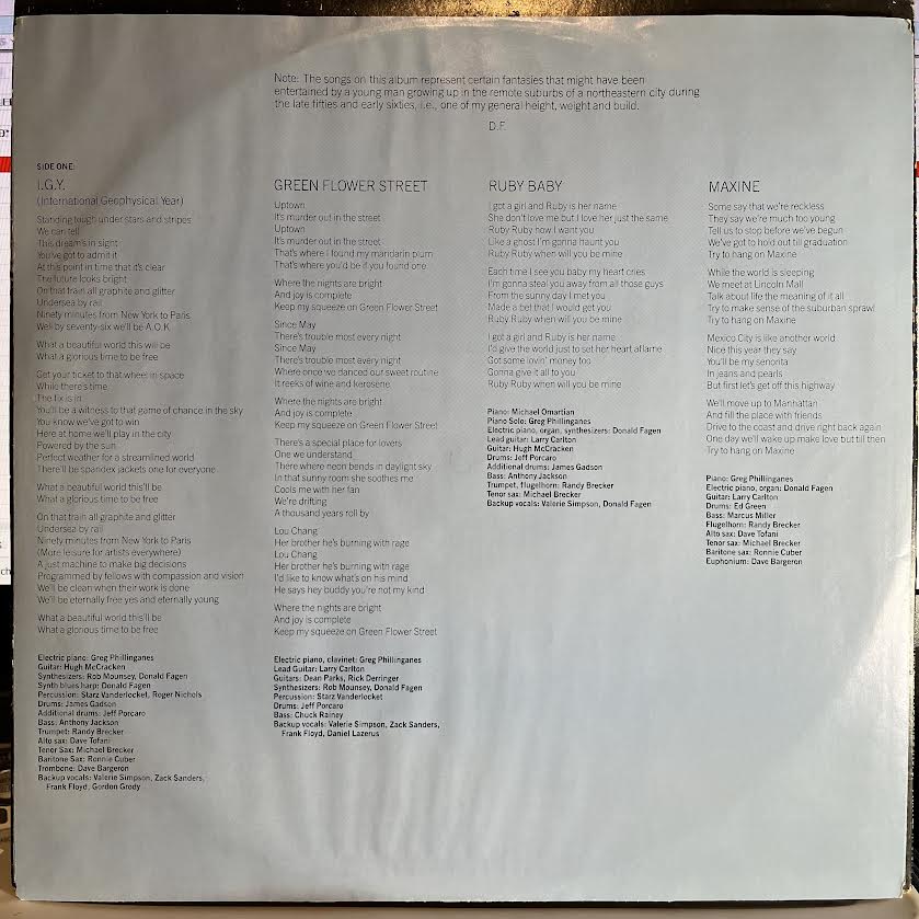 The Nightfly | Excellent+ (EX+) Excellent+ (EX+) Get Cheap Vinyl