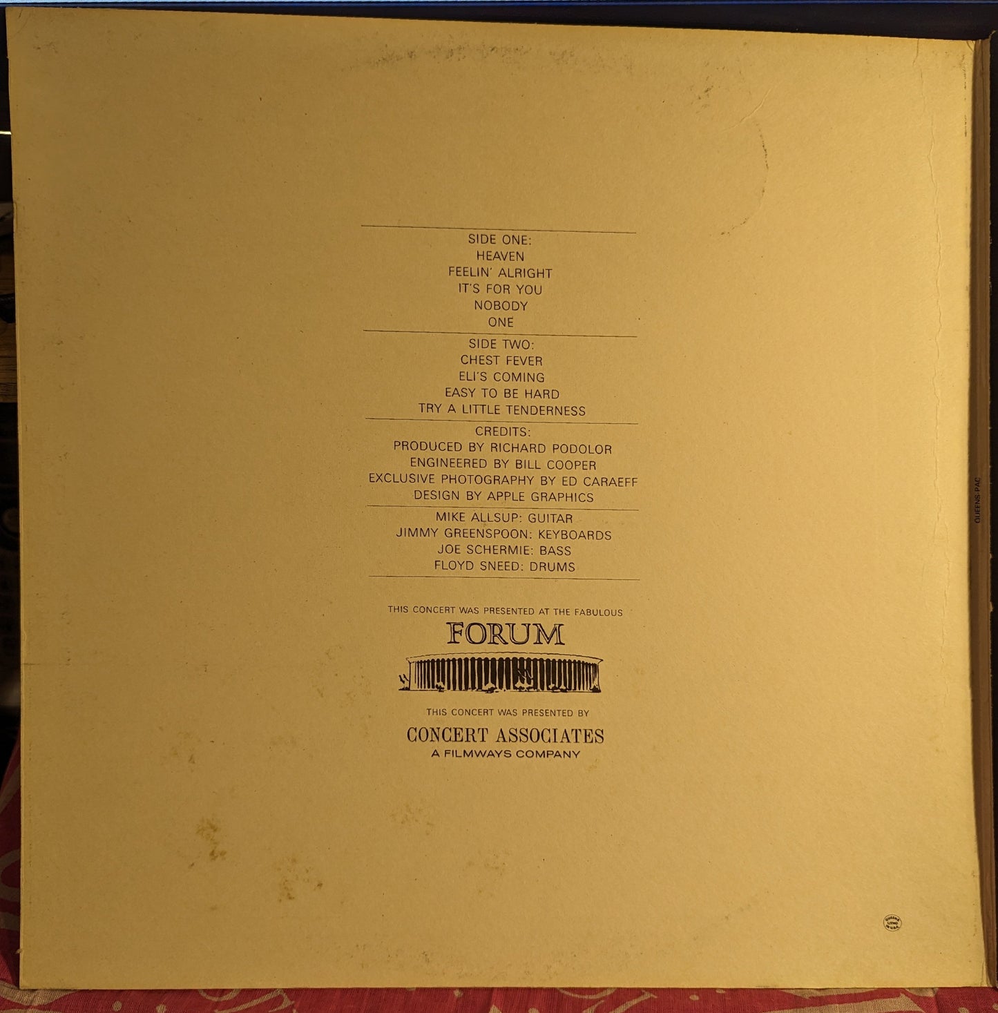 Captured Live At The Forum *KEEL* | Excellent (EX) Excellent (EX) Get Cheap Vinyl