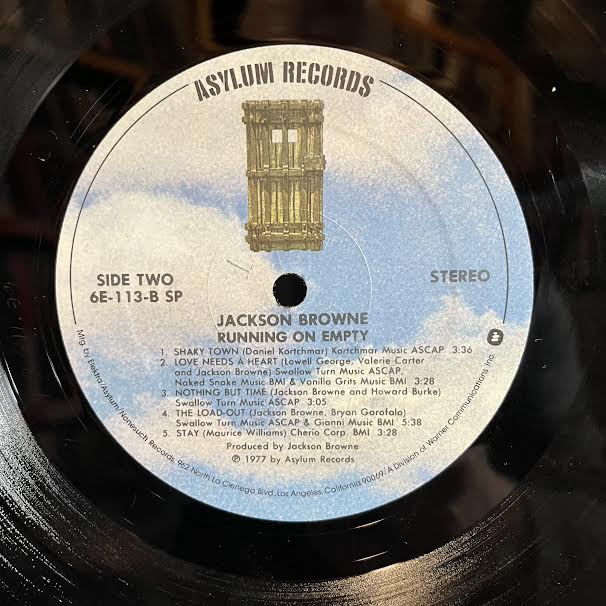 Running On Empty (VINYL) | Excellent+ (EX+) Excellent (EX) Get Cheap Vinyl