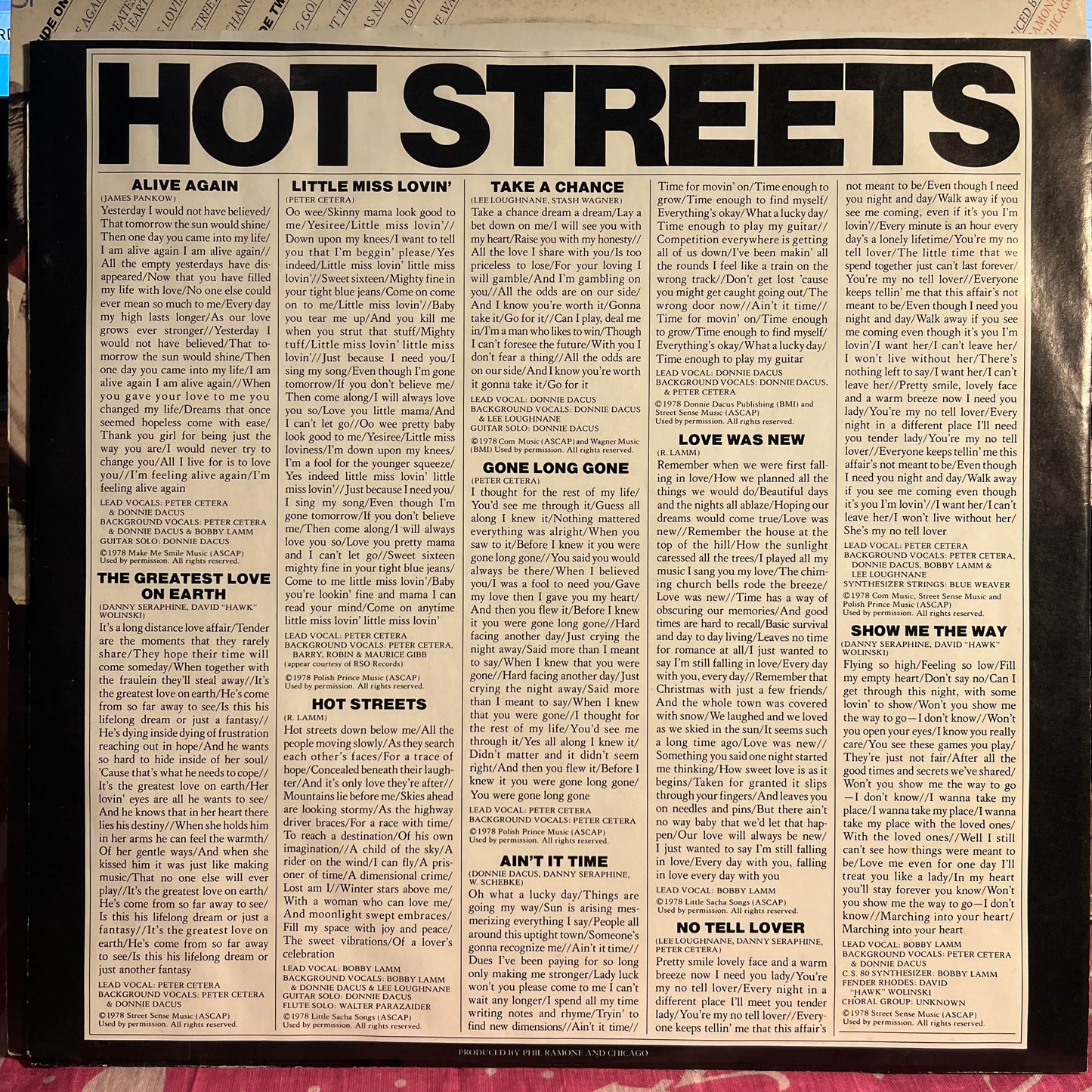 Hot Streets | Excellent (EX) Excellent (EX) Get Cheap Vinyl