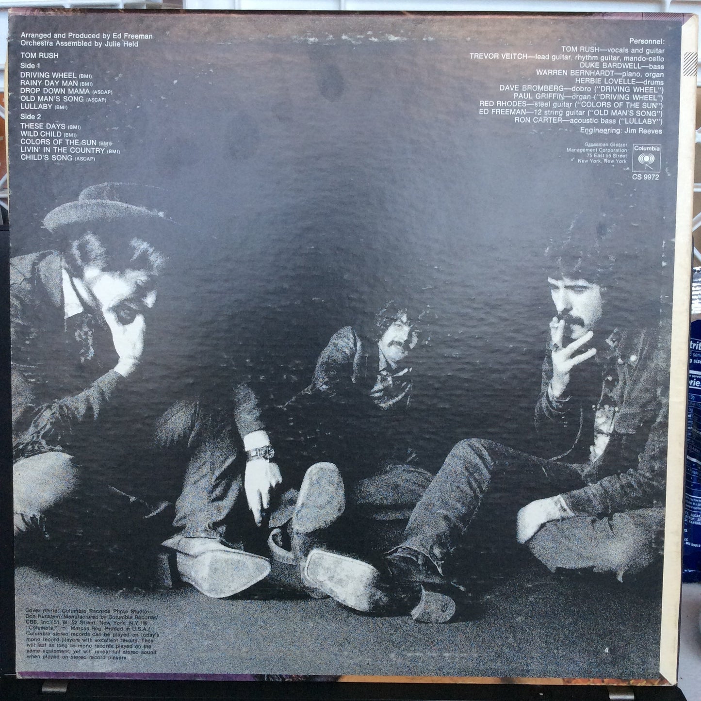 Tom Rush (VINYL) | Excellent (EX) Very Good Plus (VG+) Get Cheap Vinyl