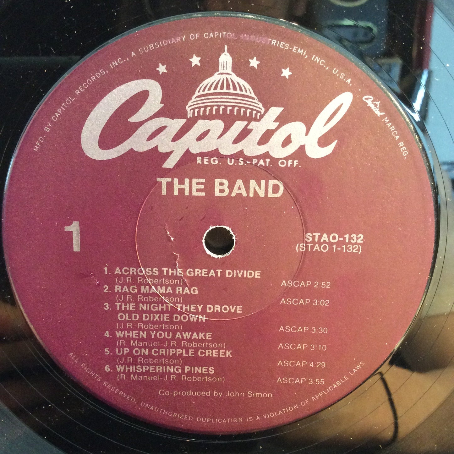 The Band (VINYL) | Excellent (EX) Very Good Plus (VG+) Get Cheap Vinyl