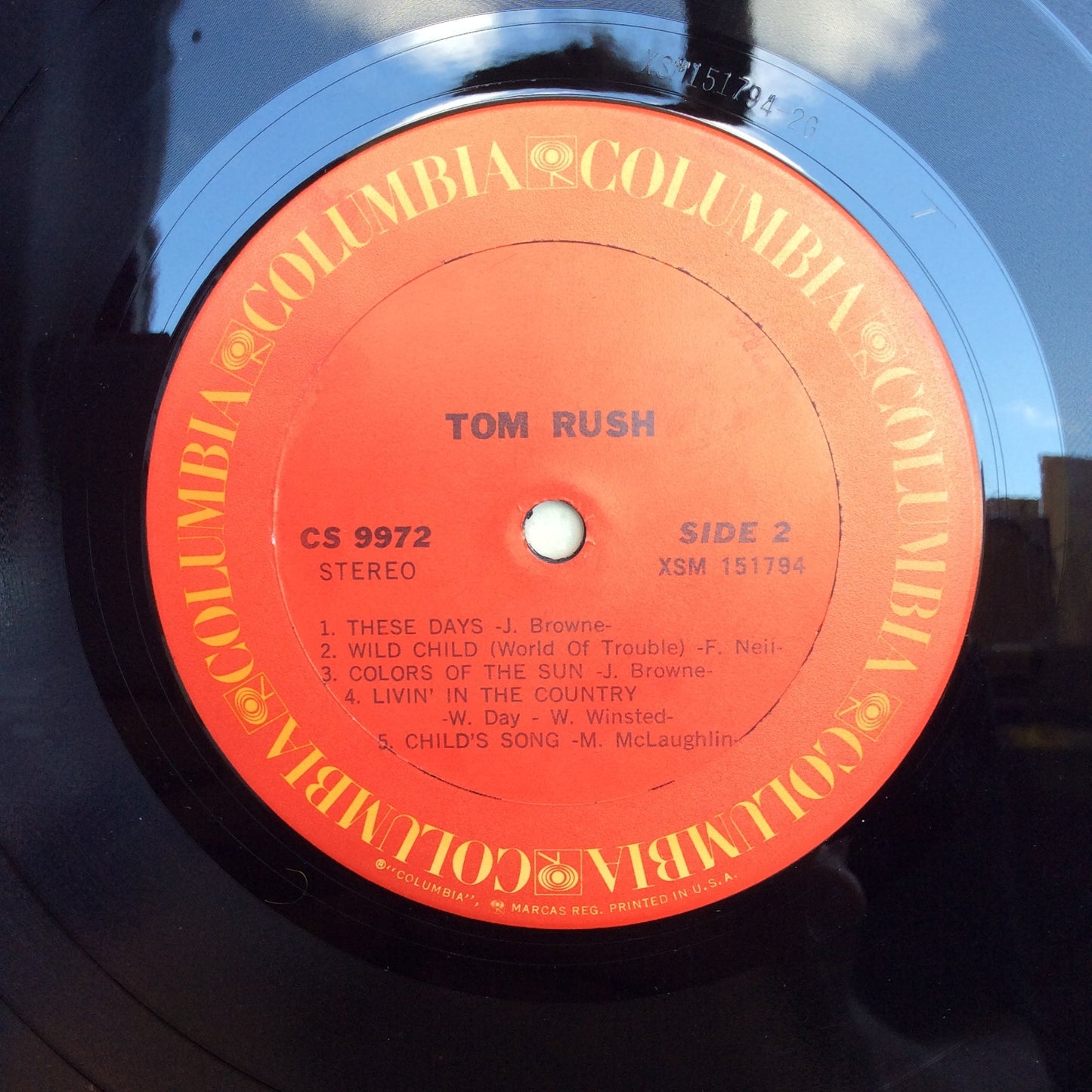 Tom Rush (VINYL) | Excellent (EX) Very Good Plus (VG+) Get Cheap Vinyl